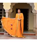 Sunny Yellow Mothda Lehenga Set