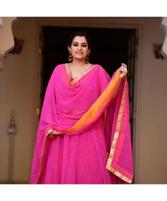 Magenta Pink Mothda Lehenga Set 5