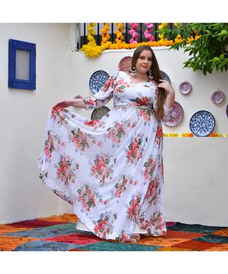 White Floral Paradise Dress 1