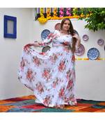 White Floral Paradise Dress