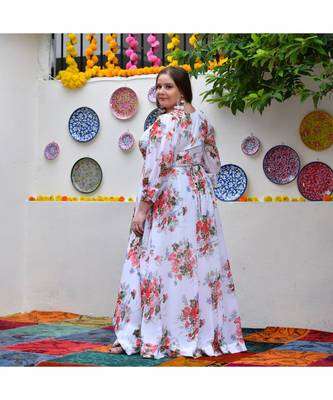 White Floral Paradise Dress 4
