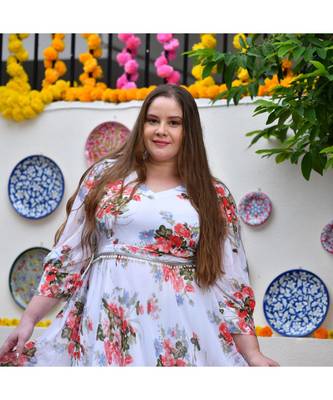 White Floral Paradise Dress 5