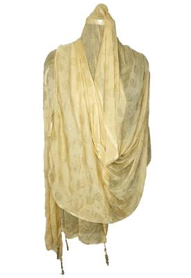Beige Nazmeen Foil Printed Chunnis & DupattasDupatta (2.25 Meter) 2