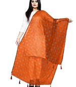 Orange Nazmeen Foil Printed Chunnis & DupattasDupatta (2.25 Meter)