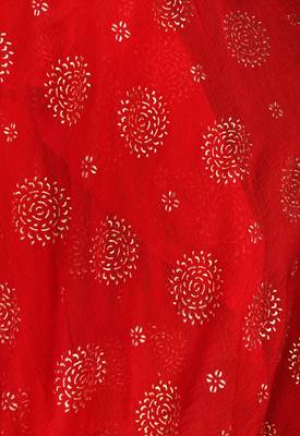 Red Nazmeen Foil Printed Chunnis & DupattasDupatta (2.25 Meter) 3