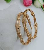 Ethnic Traditional Wear Gold Plated Bangles for Women and Girls( Pack of 2)