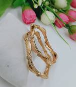 Ethnic Traditional Wear Gold Plated Bangles for Women and Girls( Pack of 2)