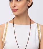 Gold cubic zirconia mangalsutra