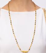 Gold cubic zirconia mangalsutra