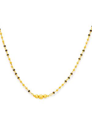 Gold cubic zirconia mangalsutra 4