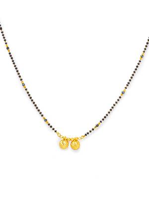 Gold cubic zirconia mangalsutra 4