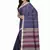 Indigo woven cotton saree 