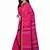 Pink woven cotton saree 