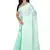 Sky blue woven cotton saree 