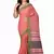 Red woven cotton saree 