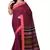 Magenta woven cotton saree 