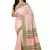 Peach woven cotton saree 