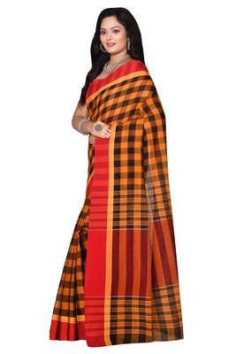 Multicolor woven cotton saree  2