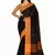 Black woven cotton saree 