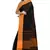 Black woven cotton saree 