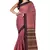 Pink woven cotton saree 