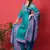 Teal digital print cotton salwar