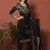 Black digital print cotton salwar
