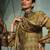 Gold digital print pashmina salwar
