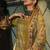 Gold digital print pashmina salwar