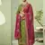 Green embroidered art silk salwar