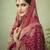 Green embroidered art silk salwar