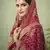Green embroidered art silk salwar