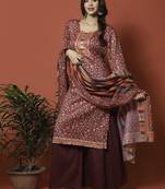 Magenta digital print cotton salwar