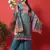 Teal digital print cotton salwar