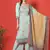 Turquoise digital print cotton salwar