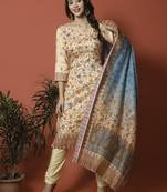 Peach digital print cotton salwar