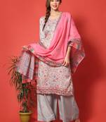Grey digital print cotton salwar