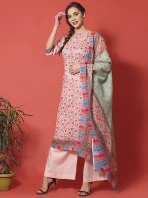 Pink digital print cotton salwar 2