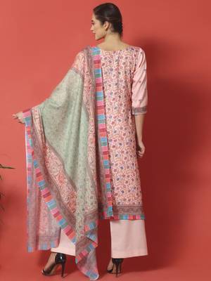 Pink digital print cotton salwar 3