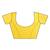 Mustard printed georgette saree with blouse