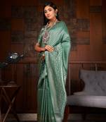 Woven Kanjivaram WOVEN SILK BLEND Saree Special Wedding Edition