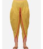 Lemon Yellow cotton Dhotis