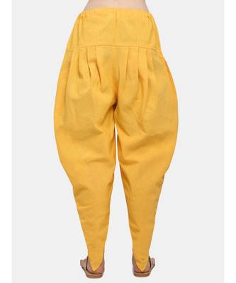 Lemon Yellow cotton Dhotis 3