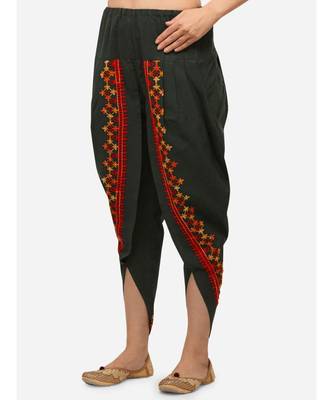 Deep Green cotton Dhotis 2