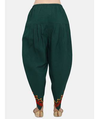 Deep Green cotton Dhotis 3