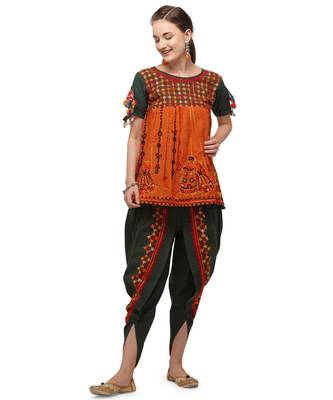 Deep Green cotton Dhotis 4