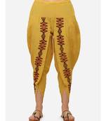 Mango Yellow  cotton Dhotis