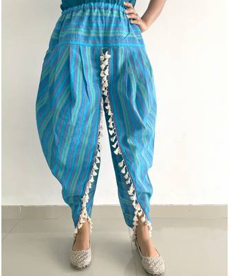 Sky Stripes cotton Dhotis 1