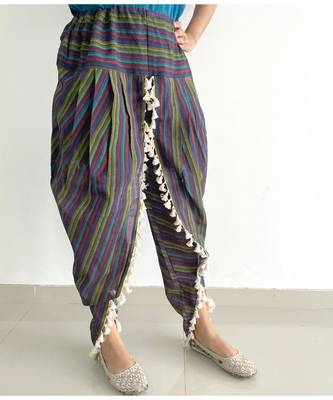 Dusty Stripie  cotton Dhotis 1
