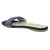 Flat Slides in Suede with Beaded Straps in Blue